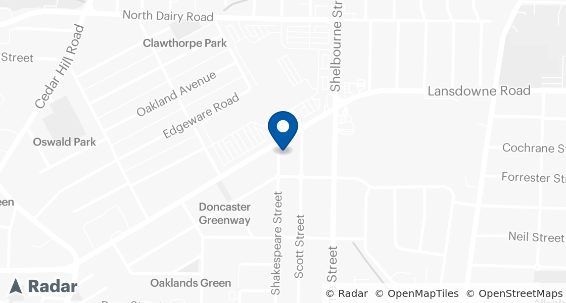 Map of Dairy Queen Location:: 1605 Hillside Ave, Victoria, BC, V8T 2C3